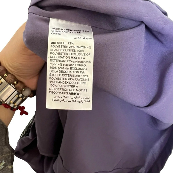 White House Black Market Y2K Ruffle Hem Skirt Houndstooth Size 8 - Picture 5 of 7